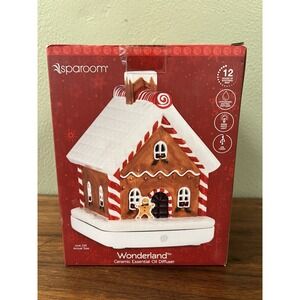 sparoom essential oil diffuser Wonderland Ceramic Gingerbread House